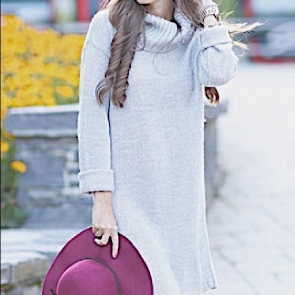 Cynthia Rowley Dresses & Skirts - Cynthia Rowley Gray Sweater Dress - lambs wool